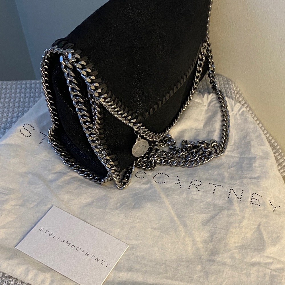 Stella McCartney Mini Falabella Black Crossbody Bag - Picture 13 of 14